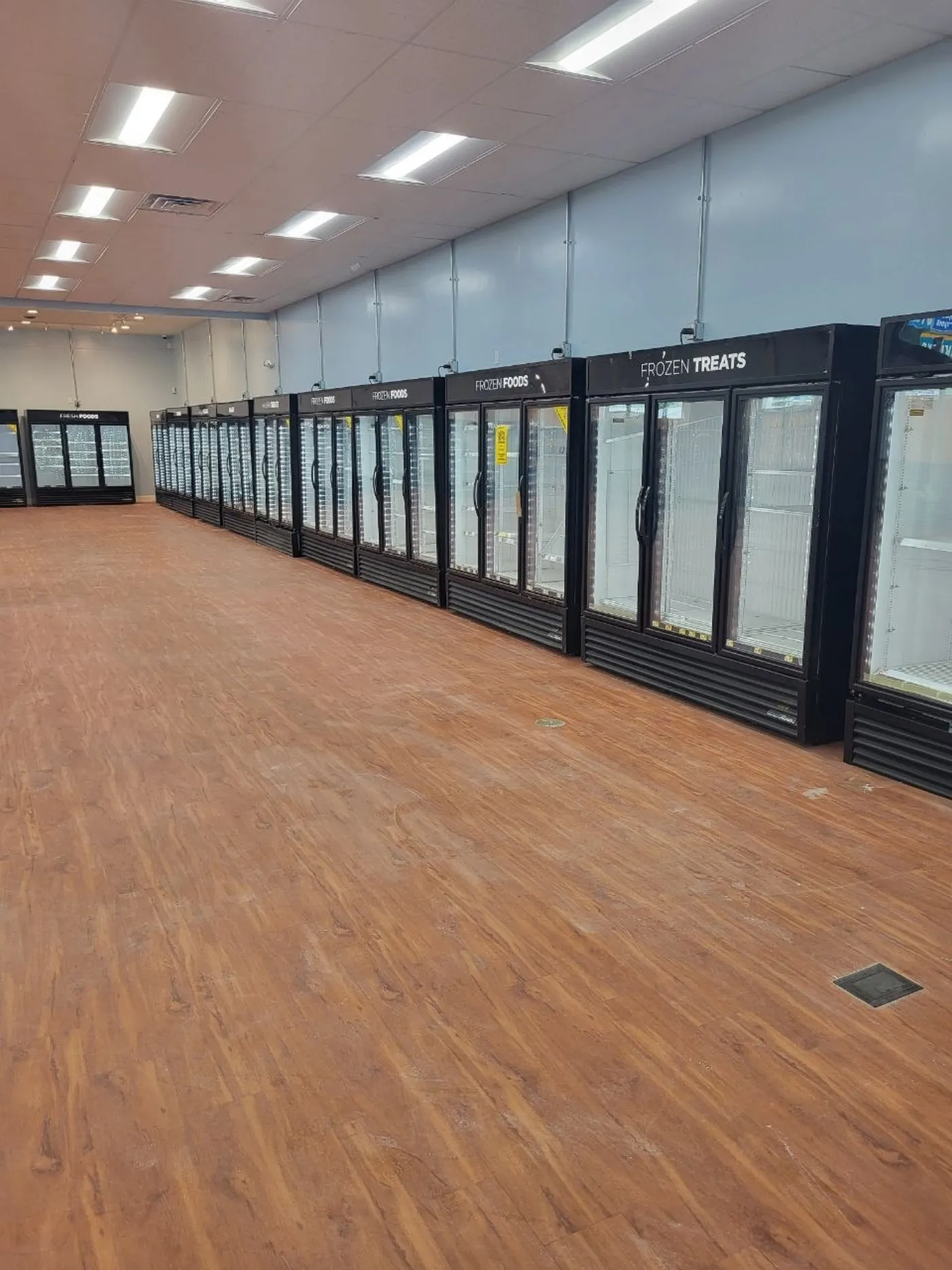 A Wall of Freezers