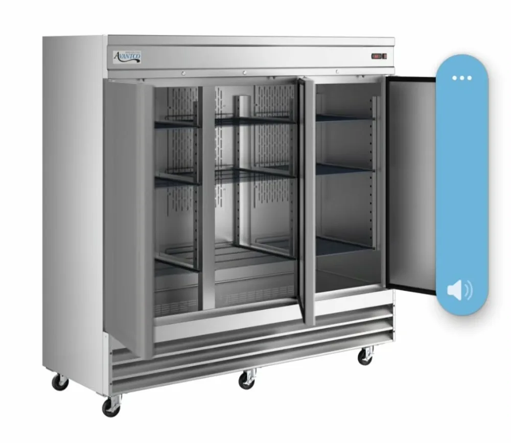 Stainless steel commercial reach-in unit
